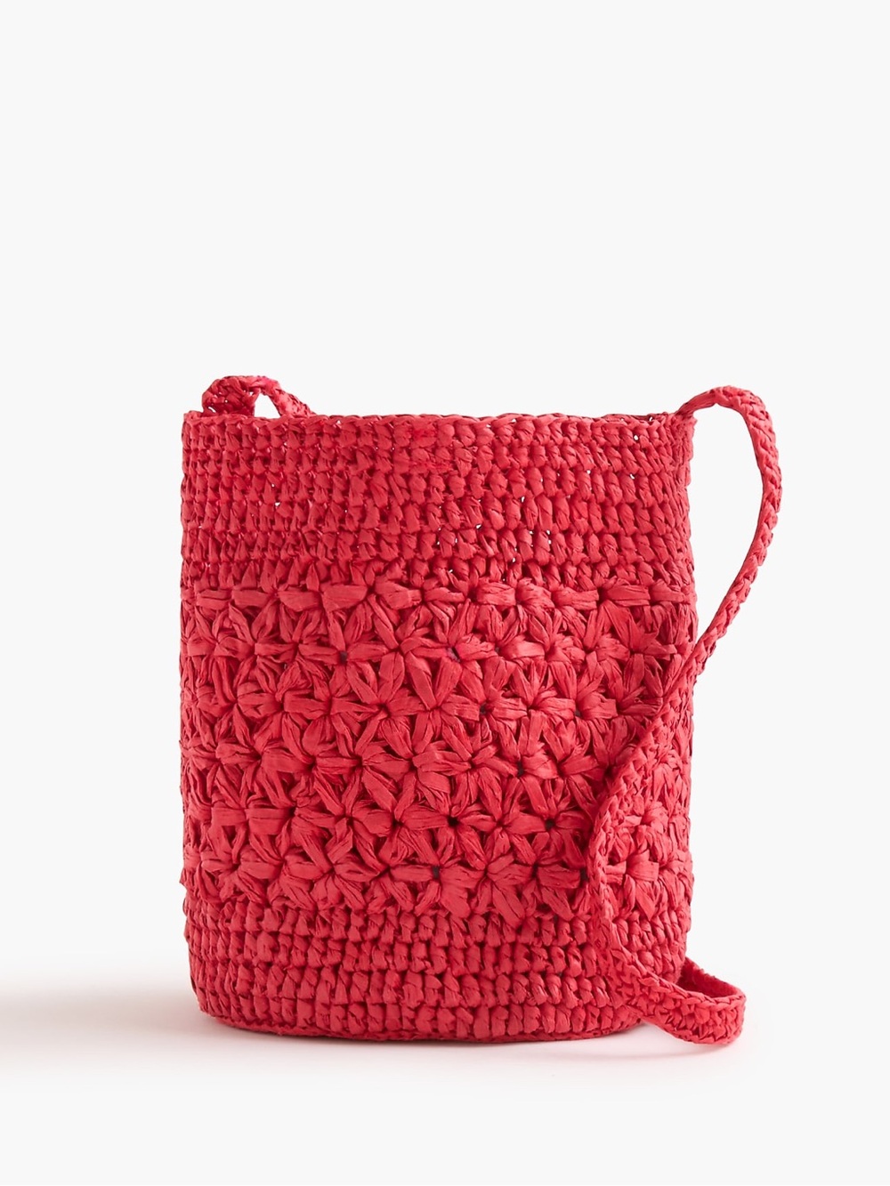 NEW J.Crew Floral woven bucket bag